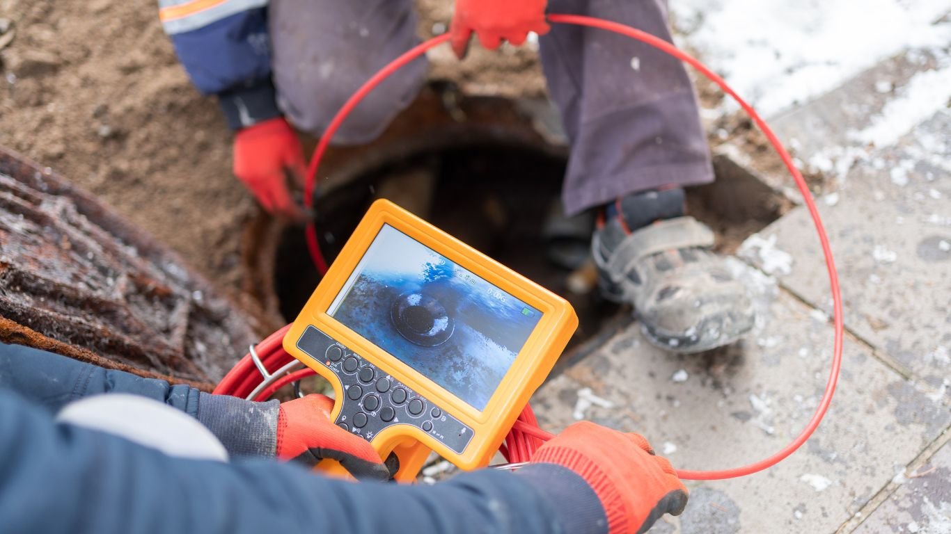 A Tubero Experts professional performing routine maintenance on a plumbing system, preventing future problems.