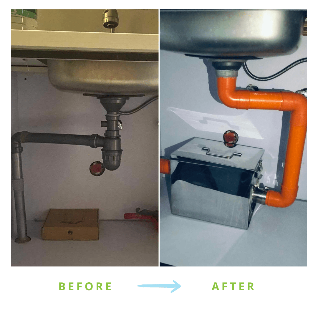 A Tubero Experts plumber completing a successful plumbing job, leaving a clean and functional space.