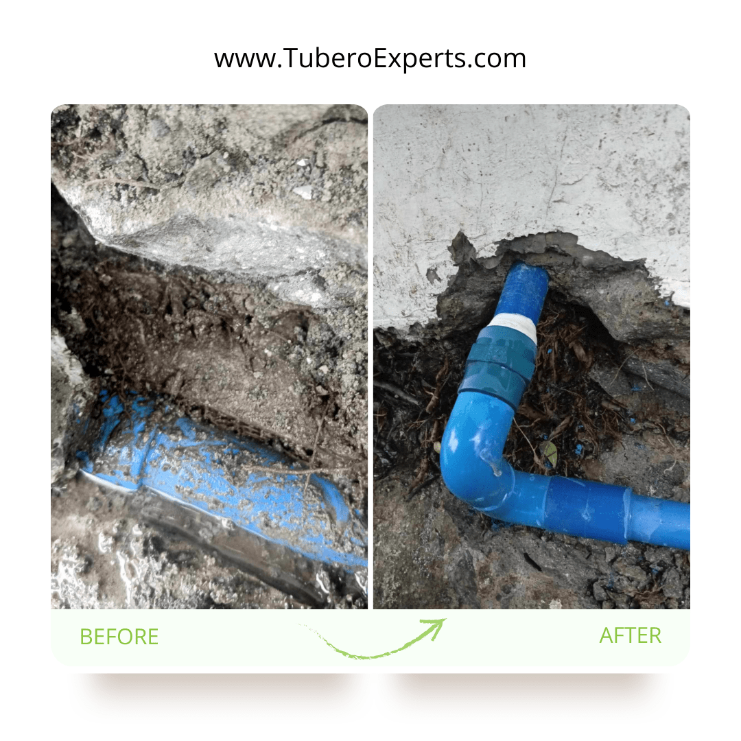 A stream of water escaping from a worn-out faucet, demonstrating a plumbing issue that Tubero Experts can resolve.

