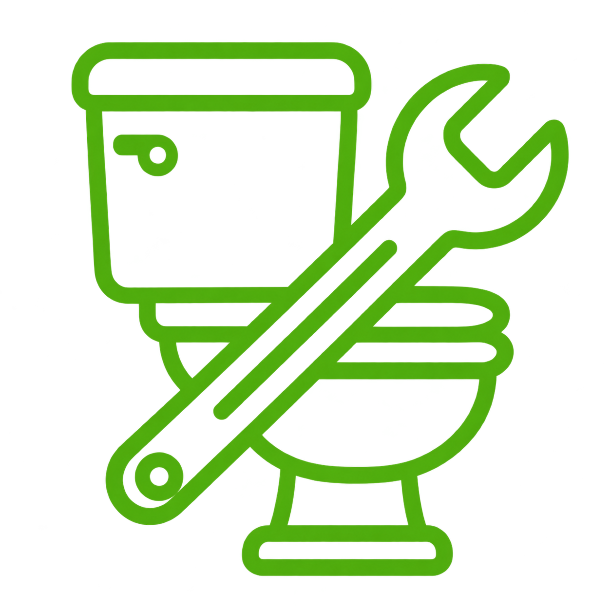 Plumbing services illustration — trusted plumber in Cardona fixing toilet and pipe fixtures for homes and businesses